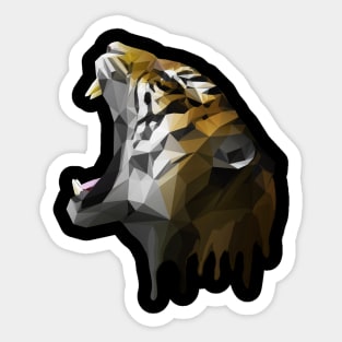 Polygon Tiger Sticker
